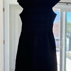 Casual black dress. Cotton material.